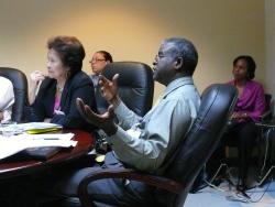 JFL board members Valedemar Hill (right) and Imelda Dizon (left).